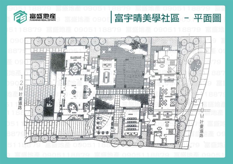 富宇晴美學 社區平面配置圖｜南區工學五街 晴美學