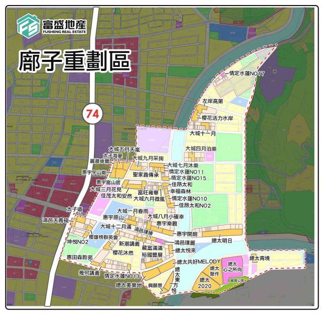 廍子重劃區 總覽