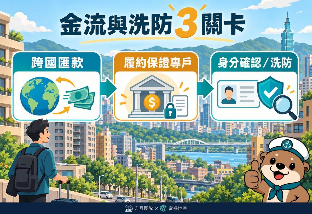 金流與洗防3關卡：跨國匯款、履約保證專戶、身分確認／洗防