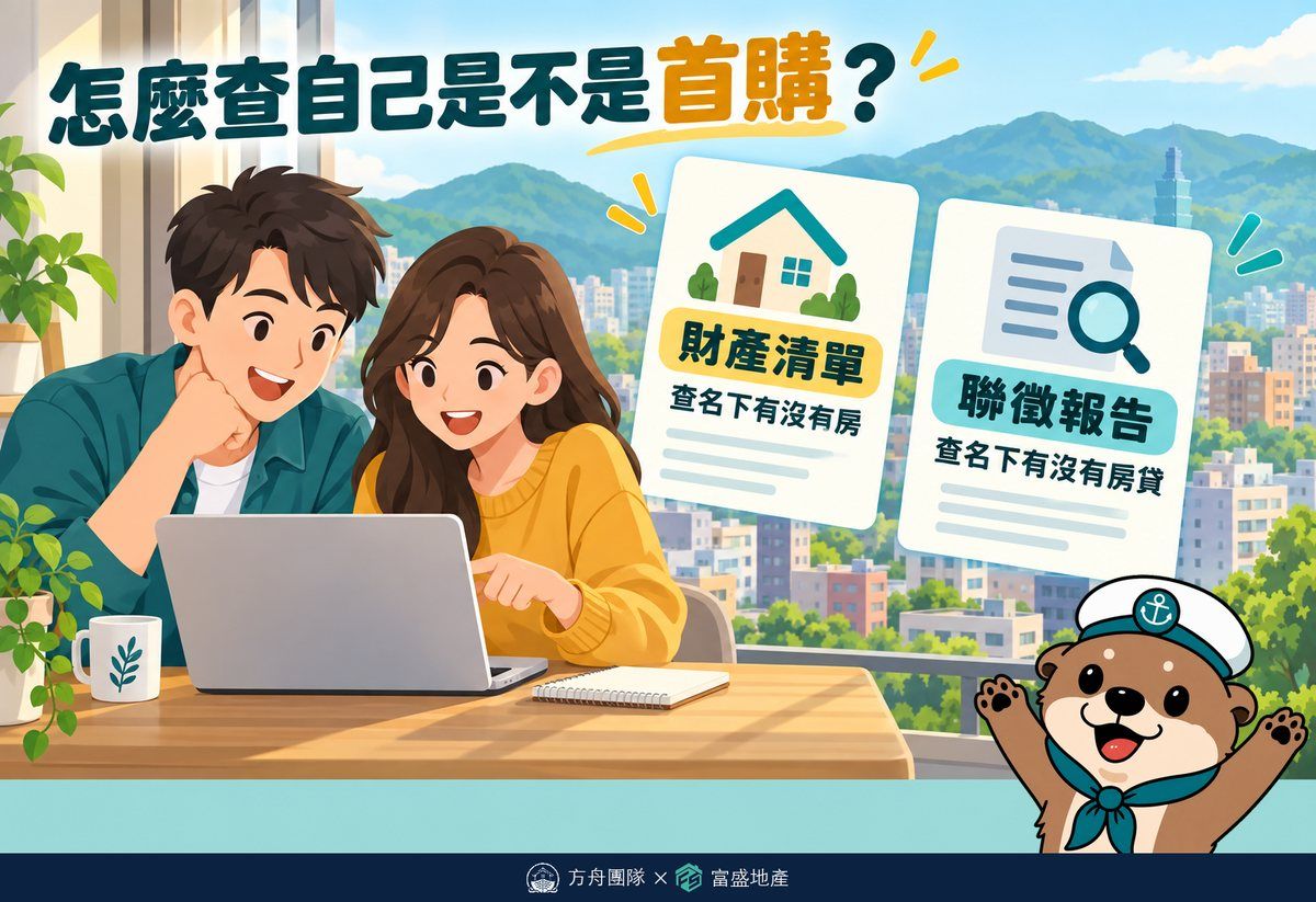 怎麼查自己是不是首購：財產清單查名下有沒有房，聯徵報告查名下有沒有房貸