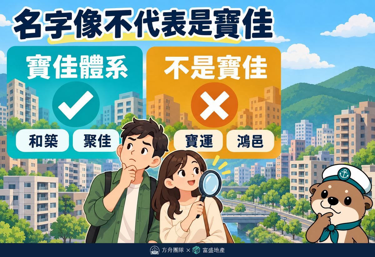 名字像不代表是寶佳：和築、聚佳屬寶佳體系，寶運、鴻邑不是寶佳