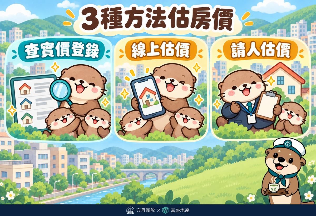 房屋估價3種方法：查實價登錄、線上估價、請人估價