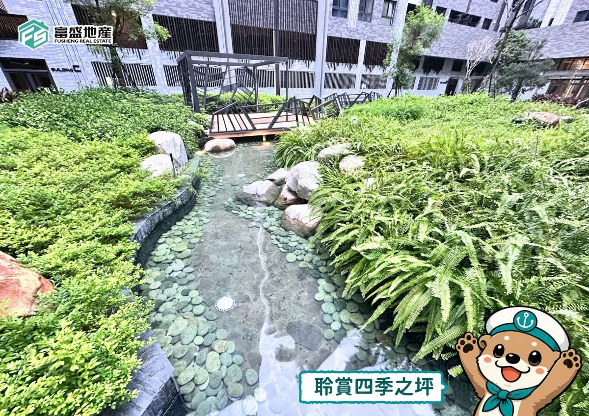 御閑之森 社區公設圖｜挑高門廳 聆賞四季之坪