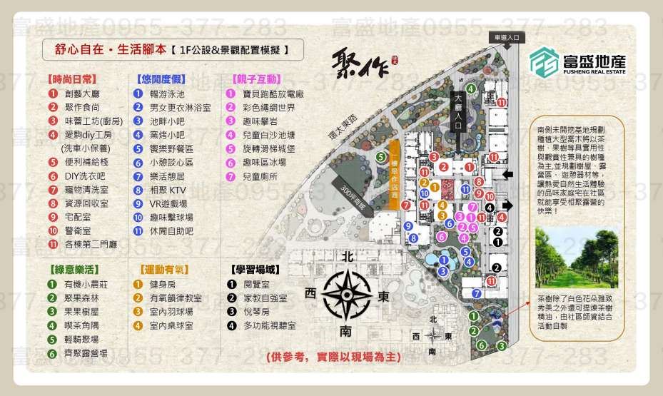 總太聚作 公設配置 圖示｜北屯建案 總太建案 公設