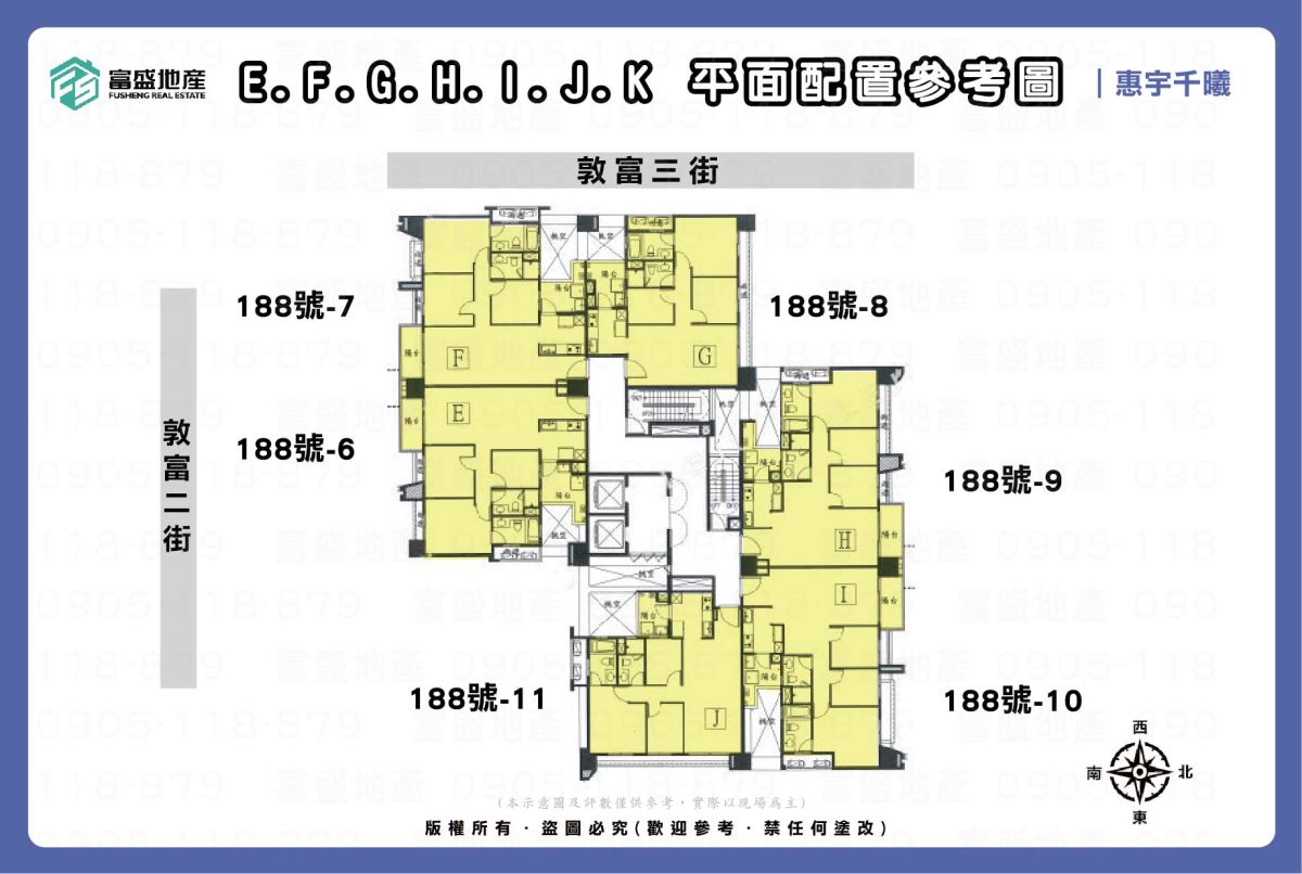 惠宇千曦 全區平面圖（同區建案）