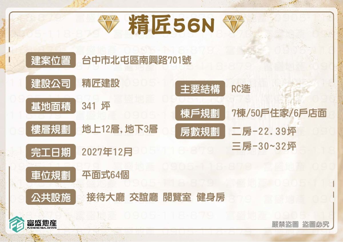 精匠56N 建案基本資料圖卡